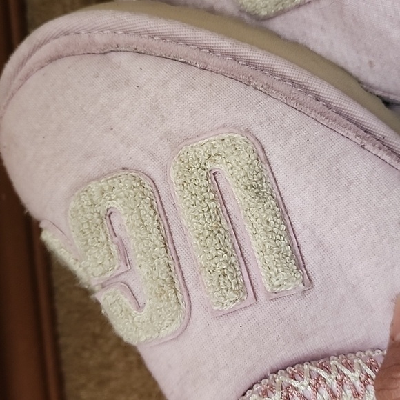 UGG Tasman Fur Jersey Cozy Slippers Pink Mist - Picture 11 of 16